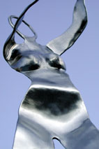 Coming Together sculpture by metal sculptor craig brown, original welded metal sculpture and furniture